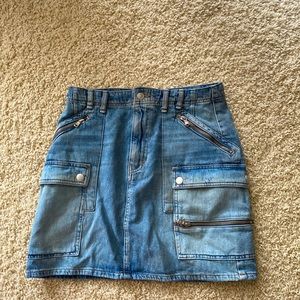 Free People denim skirt